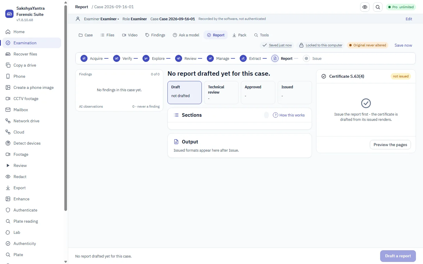Case &amp; Report in SakshyaYantra Enterprise