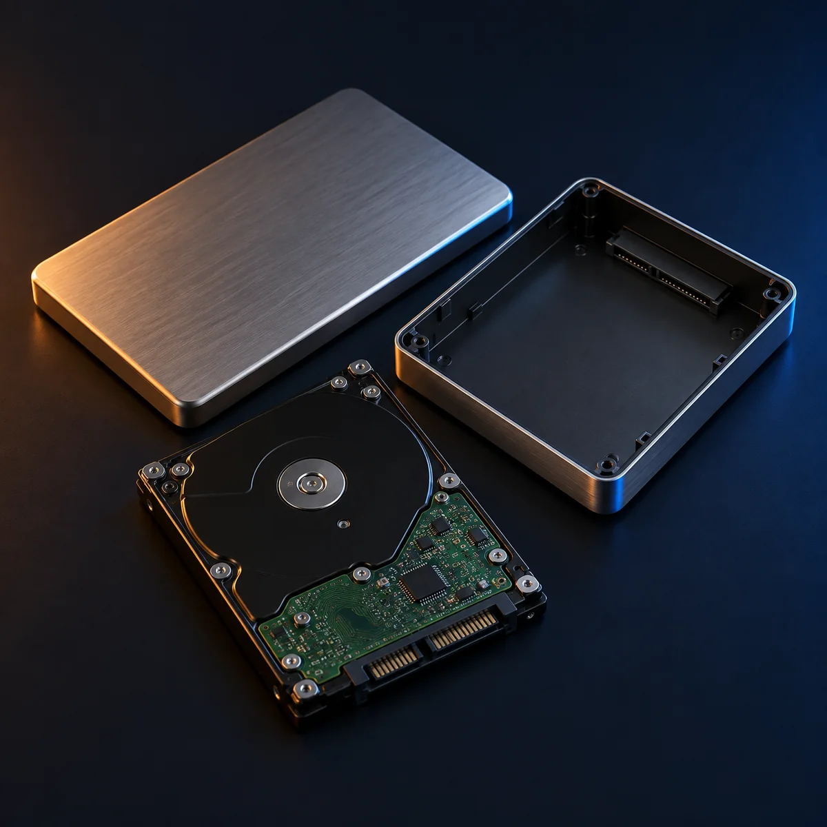 An external drive's enclosure is dead, but the disk inside looks fine