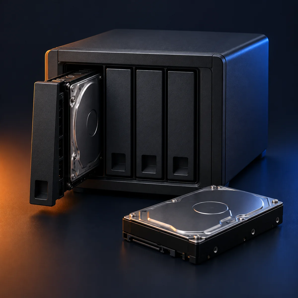 A RAID or NAS has failed and one or more member disks are dead