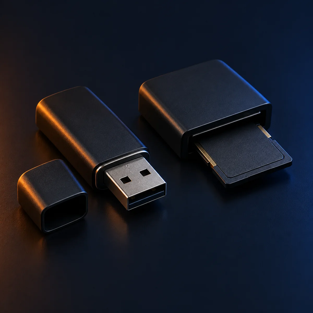A USB stick or memory card snapped, bent, or stopped responding